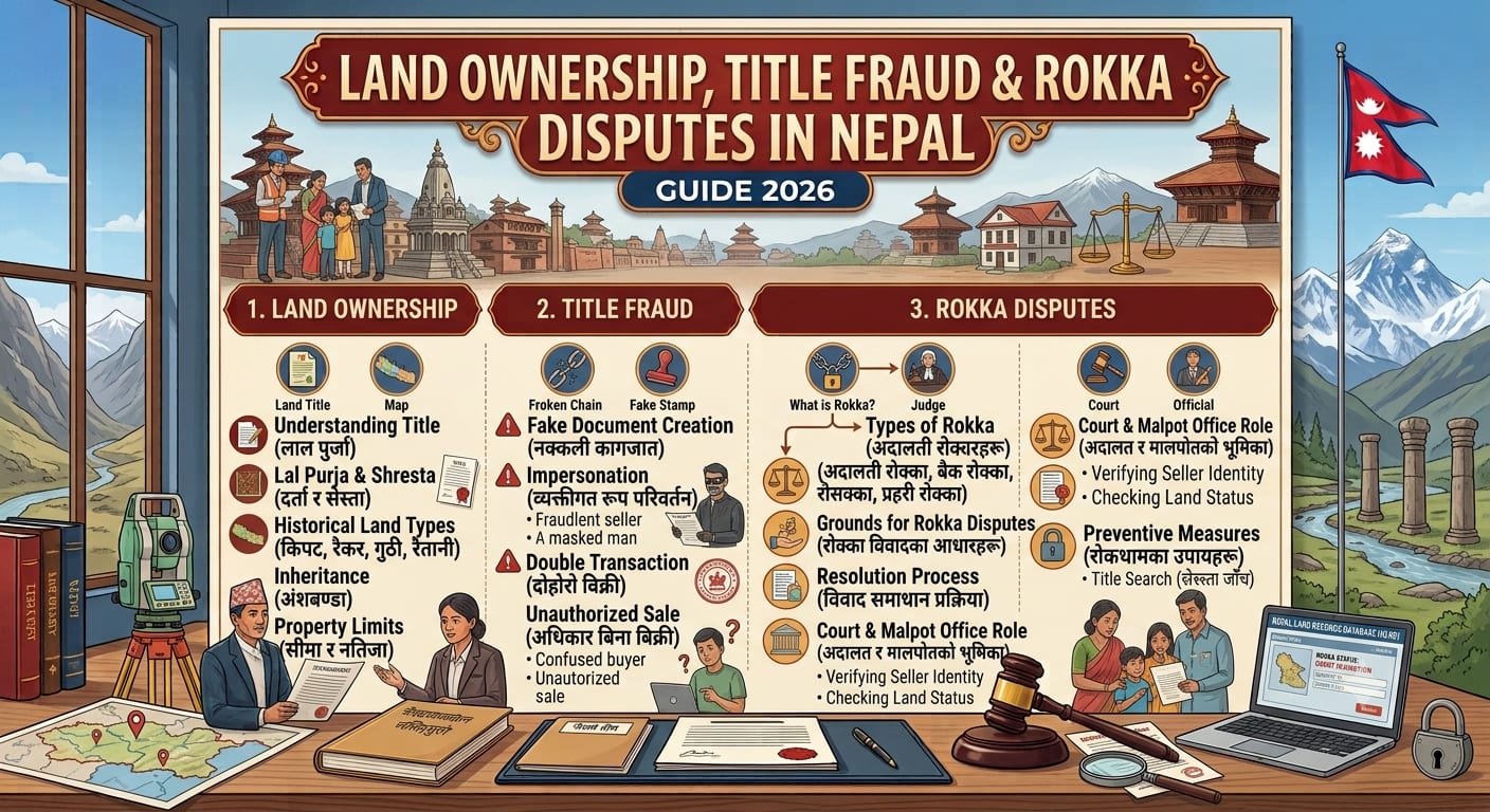 Land Ownership, Title Fraud & Rokka Disputes in Nepal