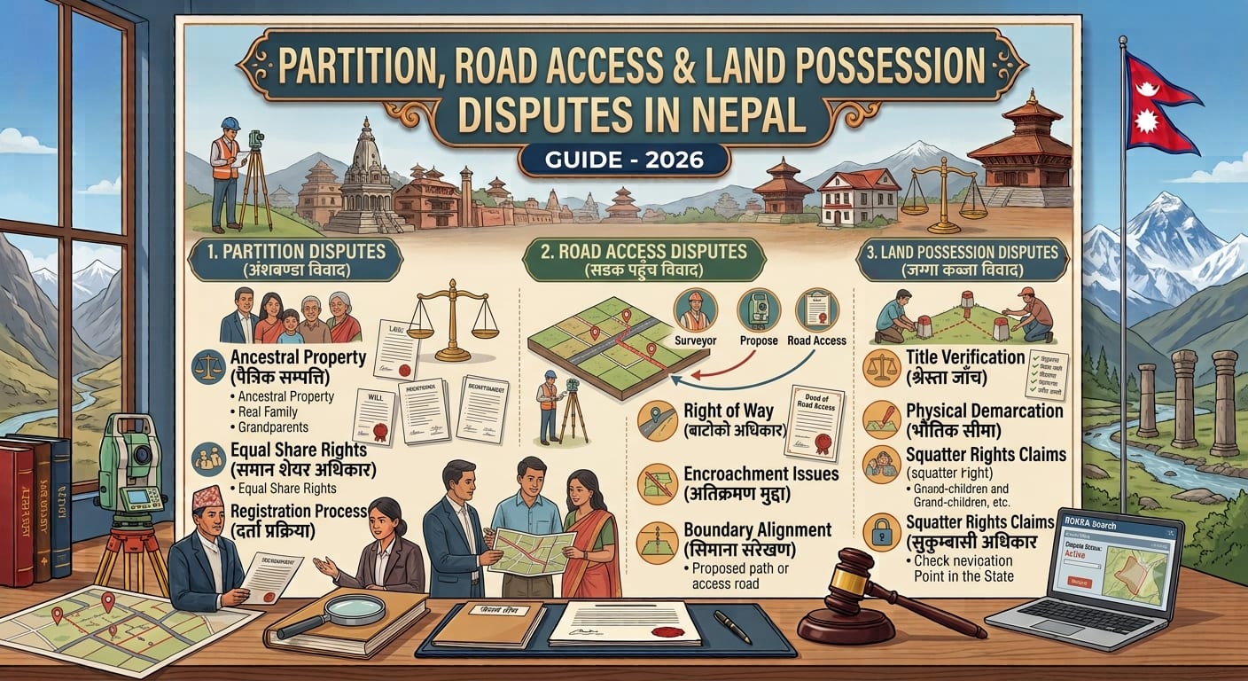 Partition, Road Access & Land Possession Disputes in Nepal